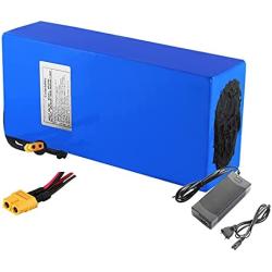 Jieoto Ebike Battery Pack 48V 20Ah 10S6P Electric Bike Lithium Battery with 2A Charger Suitable for 250W 350W 450W 750W 500W 800W 1000W 1200W Electric Bicycle Scooters Tricycles Motor