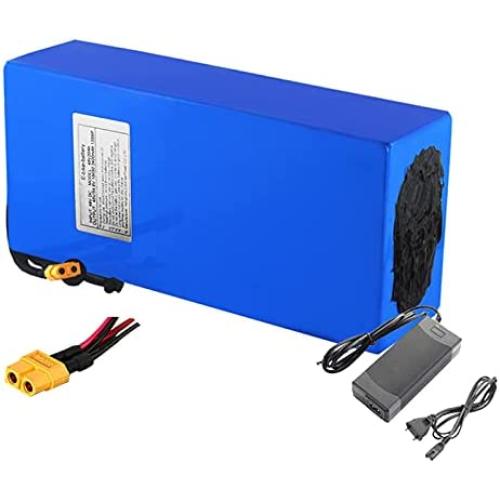 Jieoto Ebike Battery Pack 48V 20Ah 10S6P Electric Bike Lithium Battery with 2A Charger Suitable for 250W 350W 450W 750W 500W 800W 1000W 1200W Electric Bicycle Scooters Tricycles Motor
