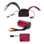 GoolRC S3660 3800KV Sensorless Brushless Motor 80A Brushless ESC and Program Card Combo Set for 1/10 RC Car Truck