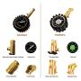 Tire Pressure Gauge 60 PSI, ATsafepro Legible Analog Tire Pressure Gauge Glow in The Dark, Mechanical Tire Gauge for Cars,Bicycle,Motorcycles