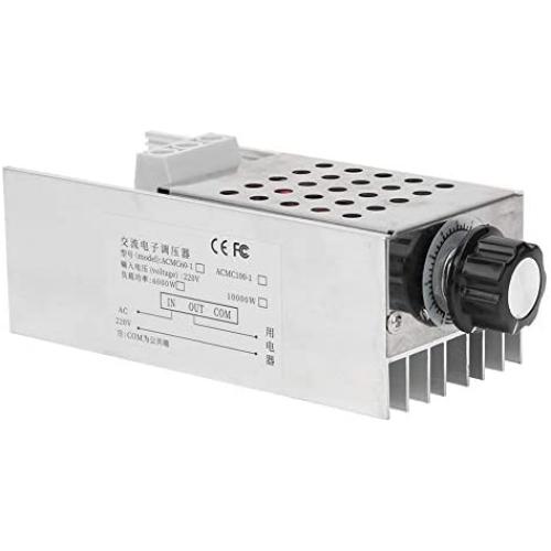 SCR Voltage Regulator 10000W Ultra High PowerSpeed Controller Dimmer Thermostat AC 110V 220V Voltage Regulator Speed Temperature Controller Speed Controller Dimmer Thermostat