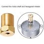 4PCS Synchronous Synchron Motor Turntable Motor Electric Synchron Motor For Cup Turner,cuptisserie,Tumbler Cup Rotator with 7mm Flexible Coupling 50/60Hz AC100~127V CCW/CW 4W(2.5-3R)