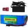 36V 10Ah E-Bike Lithium-Ion Battery, Rechargeable Replacement Battery Pack, Built-in BMS with 42V 2A Charger, for 500W Motor