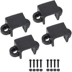 MECCANIXITY Motor Mounting Bracket Motor Base 11.5mm Black with Screws Nuts for N20 Micro Gear Motor 4 Pack