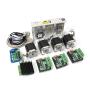 4 Axis Nema23 Stepper Motor 270oz-in 76mm 3A Dual Shaft+TB6560 MD430 Driver CNC Controller Kit for CNC Router Engraving Milling Machine