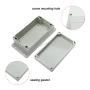 Erfo Junction Box ABS Plastic Universal Electrical Project Enclosure, IP65 Waterproof Dustproof DIY Electronic Case with Fixed Ear White (7.9 x 4.7 x 3 inch)