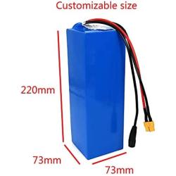Jieoto 36V 12Ah 10S 4P E-Bike Lithium Battery Pack for 750W 500W 350W 250W 200W Motor for Electric Tricycles Electric Tools Power Wheelchairs Electric Scooters with Charger