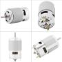 High Torque DC Motor Metal Micro Gear Motor Box Electric Motor Gear Box Output Shaft Geared Motor for Electric Tools 12V