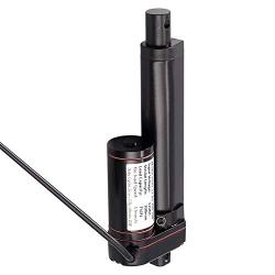 Justech 100mm 4-inch Linear Actuator Motor Heavy Duty 750N DC 12V for Auto Car RV Electric Door Opener Industrial Agricultural Machinery Clean Sweeping Vehicles Vessels Cargo Medical Window-Black