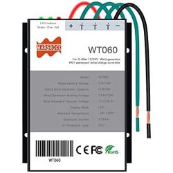 Marsrock 400Watt 500Watt 600Watt Wind Turbine Generator Controller IP67 Waterproof 12V/24V Automatic Controller AC to DC