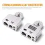 Connecteurs de bornes de batterie MNJ avec voltmètre - 0/4/8 AWG Clamp de borne positive/négative et cales pour voiture, auto, caravane, bateau, camping-car (paire) Connecteurs de bornes de batterie MNJ avec voltmètre - 0/4/8 AWG Clamp de borne positive/négative et cales pour voiture, auto, caravane, bateau, camping-car (paire)