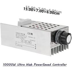 SCR Voltage Regulator 10000W Ultra High PowerSpeed Controller Dimmer Thermostat AC 110V 220V Voltage Regulator Speed Temperature Controller Speed Controller Dimmer Thermostat