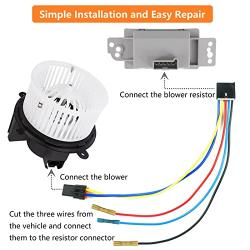 3 Pins Blower Motor Resistor Connector Compatible with Chevy GMC Silverado Tahoe Suburban Sierra Yukon,Replace Wiring Harness for 8e5h-19e624-a, 89018778, 89019351, 1581773