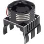 RC Motor Heatsink with 21000RPM Cooling Fan, 42mm Motor Radiator with RGB Light Brushless Engine Motor Heat Sink for 1/8 1/10 Car Truck Buggy SCX10, Tamiya ARRMA Axial TRAXXAS RC Car 4274 4268 Motor