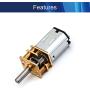 Jutagoss Mini Metal Gearwheel Micro Speed Reduction Motor 10mmx3mm Mini Gear Box Motor DC 12V 600RPM 1Pcs