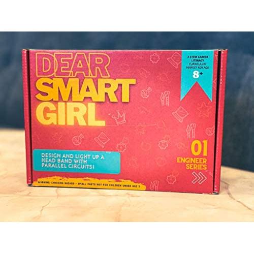 Dear Smart Girl Electrical Engineering STEM Kit for Girls Ages 6-12 / DIY Light Up Headband Kit / Make Your Own STEM Craft Kit