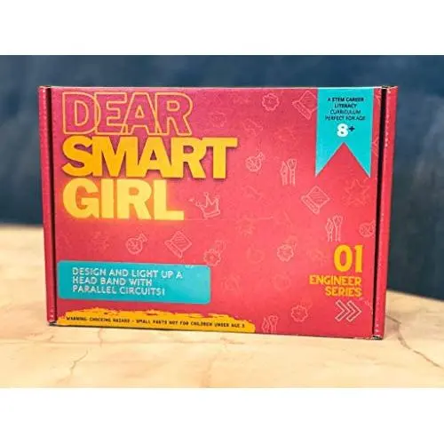 Dear Smart Girl Electrical Engineering STEM Kit for Girls Ages 6-12 / DIY Light Up Headband Kit / Make Your Own STEM Craft Kit Dear Smart Girl Electrical Engineering STEM Kit for Girls Ages 6-12 / DIY Light Up Headband Kit / Make Your Own STEM Craft Kit