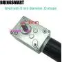 BRINGSMART 12V 40rpm DC Worm Gear Motor 40kg.cm Self-locking Reversed Engine Mini Turbine Geared Motor for DIY Robot Rotating Table Door Lock Curtain Machine (12V 40rpm)