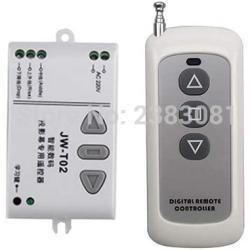 Calvas AC 220V RF Wireless Remote Control Switch System UP&DOWN Remote control/Motor reversing controller 1 Receiver + 1 Transmitter
