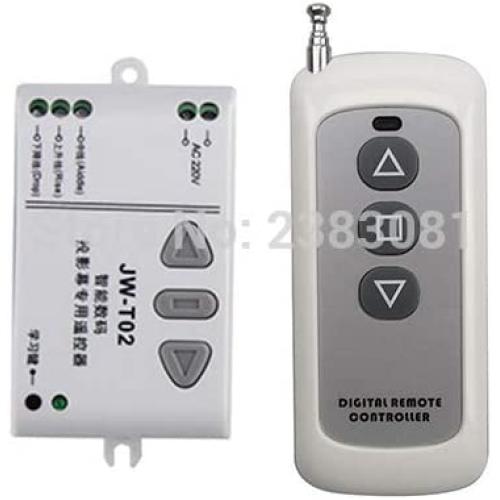 Calvas AC 220V RF Wireless Remote Control Switch System UP&DOWN Remote control/Motor reversing controller 1 Receiver + 1 Transmitter