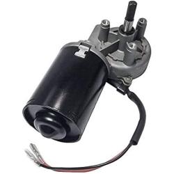 BEMONOC High Torque PMDC Right Angle Gear Motor 24V Reversible 50 RPM (Right Gear-Box) Barbecue Grill Motor with Double Flat Shaft