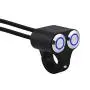 Handlebar Controller Switch Assembly,7/8inch 22mm Motorcycle Handlebar Switch Headlight Brake Fog Light ON/Off with Indicator Light (Blue Self-Locking)