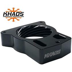 Khaos Motorsports Anodized Black Helix Throttle Body Spacer Chevy Silverado GMC Sierra 1999-2007 4.8 5.3 6.0
