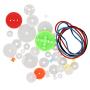 Fielect 43Pcs Plastic Gear Kit DC Motor Gears Kit DIY Gear Assortment Accessories Set for Motor Robot Various Gear Axle Belt Bushings