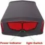 Grideto Electric Bike Lithium-ion Battery 36V/48V/52V, Electric Bicycle Rear Rack Battery with Luggage Carrier and Rear Lights, for 750W 500W 250W Motor,36V19.2AH