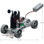4M Kidzlabs Metal Detector Robot Kit –Stem Toys Rc Science Project Educational Gift for Kids, Brown/A, Model:4607