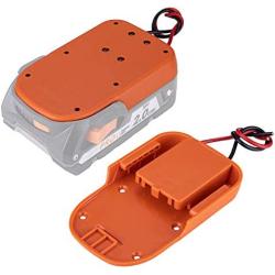 Power Wheels Adapter for Ridgid AEG 18V Hyper li-ion Battery Dock Power Connector Rigid 12 Gauge Robotics