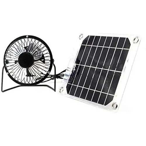 Ventilateur Solair Ventilateur Solaire 6W 4 pouces Énergie Gratuite pour Serre, Maison de Campagne, Poulailler, Usage Extérieur, Refroidisseur de Poulailler USB Ventilateur Solair Ventilateur Solaire 6W 4 pouces Énergie Gratuite pour Serre, Maison de Campagne, Poulailler, Usage Extérieur, Refroidisseur de Poulailler USB