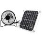 Solar Ventilator Solar Fan 6W 4 inch Free Energy for Greenhouse Motorhome House Chicken House Outdoor Home Cooling Chicken coop USB fan