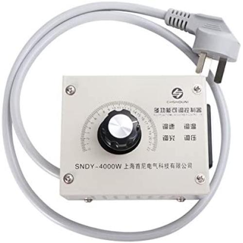 Régulateur de Tension Variable SCR à Énergie Élevée ULTECHNOVO pour Vitesse Moteur et Contrôle de Température (Prise Type I Chinoise) - 4000W pour Éclairage, Ventilateurs. Régulateur de Tension Variable SCR à Énergie Élevée ULTECHNOVO pour Vitesse Moteur et Contrôle de Température (Prise Type I Chinoise) - 4000W pour Éclairage, Ventilateurs.