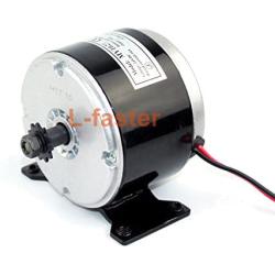 L-faster 24V 250W Electric High Speed DC Motor with Controller Electric Mini Scooter Brushed Motor and Regulator Belt Drive Motor Kit