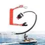 Interrupteur de sécurité Stop d'urgence pour moteur hors-bord Tohatsu Marine - Lanyard de sécurité pour bateaux Interrupteur de sécurité Stop d'urgence pour moteur hors-bord Tohatsu Marine - Lanyard de sécurité pour bateaux