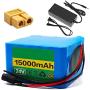 Wnicek 24V 15Ah Lithium Battery Pack 15000mAh E-Bike Li-ion Battery Fit for 200W-500W E-Bike Motor for Electric Bicycle Mobility Scooter Electrical Tools with BMS and Charger