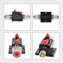 RED WOLF 30A Auto Inline Fuse Circuit Breaker Holder Manual Reset for Marine Trolling Motors Boat ATV Stereo Switch Inverter System Protection Waterproof 12V-48V DC