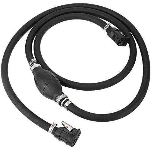 Marine Johnson 3/8in Boat Motor Fuel Gas Hose Line Assembly Primer Bulb Connector