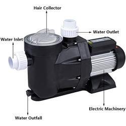Niome 2.5hp Swimming Pool Pump Motor Above Ground Swimming Pool Filter W/Strainer Baske, 148 GPM/1850W