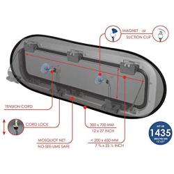 Waterline Design | Mosquito Net/Bug Screen for Boats for a Bug Free Environment on Both Sailboats and motorboats. Fits All Brands of Large portlights (1435) Hatch is not Included.