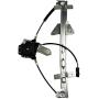 SHOWSEN 741-598 Rear Driver Side Power Window Regulator W/Motor Fit 2000-2004 Dodge Dakota 1998-2003 Dodge Durango