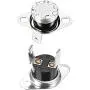 uxcell KSD301 Thermostat 100°C/212°F 10A N.C Adjust Snap Disc Temperature Switch for Microwave,Oven,Coffee Maker 2pcs