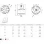 SKYRC X2208 KV2000 CW / CCW Brushless Motor Multirotor Motor with Screws for RC Quadcopter