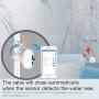 MOES WiFi Smart Water Valve, Water Shut Off Tool, Shower Timer Shutoff, Sprinkler Controller, Work with Tuya Smart Life APP, Compatible with Alexa and Google Home, No Hub Required, White
