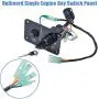 704-82570-08-00 Single Engine Key Switch Panel by Wadoy Compatible with Yamahaa 12V Outboard Yacht Boat Switch Panel 704-82570-11-00 704-82570-12-00
