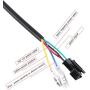 12V 84V Electric Bike Throttle Grip Handlebar Battery Voltage Half Twist Throttle with LED Display and Power Key Locker for Motorbike Motorcycle and E Bike