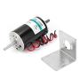 Fafeicy DC Motor, CW CCW HighSpeed Micro Double Output Shaft Speed Regulation Motor, 40 x 8mm Output Shaft, Adopts Double Ball Bearings, XD60D9412Y50S 80W 12V(with Bracket)