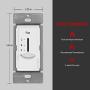 ENERLITES 3 Speed Ceiling Fan Control, 120VAC, 2.5A, Single-Pole, Neutral Wire NOT Required, 17000-F3-W-F, White