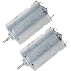 Fielect 2 Pcs DC Motor 24V 10000RPM 0.2A Micro Motor Mini Motor Electric Motor Round Shaft for RC Boat DIY Airplane Toys Model DIY Hobby